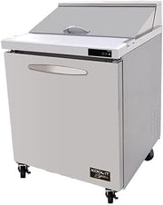 Kool-It KST-27-1 27.5" One Section Counter Refrigerated Sandwich and Salad Prep Unit, 7 Cubic Feet