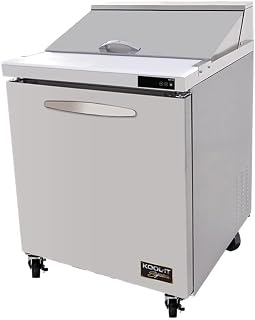 Kool-It KST-27-1 27.5" One Section Counter Refrigerated Sandwich and Salad Prep Unit, 7 Cubic Feet