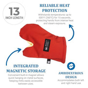 San Jamar 13" / Conventional / Red Oven Mitts