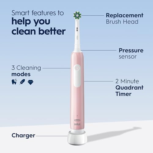 Oral-B Pink / 1 Count (Pack of 3) / Handle Rotating