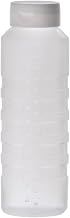 24 oz Clear Plastic Squeeze Bottle with White FLOWCUT Top