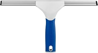 UNGER 12” Glass & Surface Squeegee – Multipurpose Rubber Blade Squeegee for Shower Glass, Window Cleaning, Professional Grade Cleaning Tool for the Home