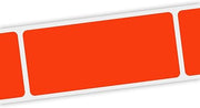 Specialty Printing Plain Dayglo Red Label, 1.375" Length x 0.75" Width | 1000/Roll
