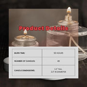 Hollowick 50 Hour Burn Time / 1 / 48 Votive Candles