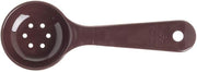 Carlisle Measure Miser 1 1/2 oz Brown Short Handle Perforated Portion Control Spoon - 7"L
