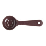 Measure Miser 1 1/2 oz Brown Short Handle Perforated Portion Control Spoon - 7"L by Carlisle – Plastic, Model 496101