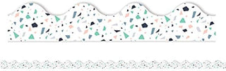 White TERRAZZO Deco Trim, 6PK