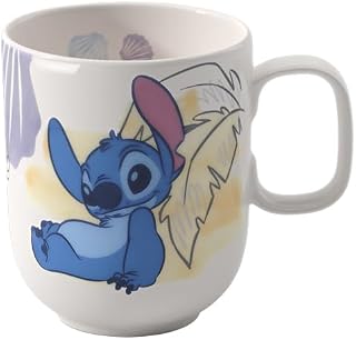 Villeroy & Boch Disney Stitch Children's Mug Large with Handle, Dishwasher Safe, Microwave Safe, Mug for Children, Mug, Premium Porcelain