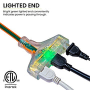 Power By GoGreen 2 ft / 12/3 / Power Cord Extension Cords
