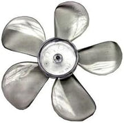 Fan Blade, 5-1/2" CCW, 3/16" Hole, Plastic, Silver, Compatible with Delfield, Glenco/Star, Howard, Randell, Traulsen Refrigeration