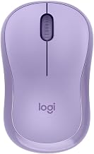 Logitech Silent Wireless Mouse, 2.4 GHz with USB Receiver, 1000 DPI Optical Tracking, 18-Month Battery, Ambidextrous, Compatible with PC, Mac, Laptop, Lavender (Renewed)