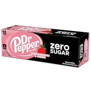 Dr Pepper Zero Sugar Strawberries and Cream / 12 FL Oz (Pack of 12) / 1 Soft Drinks