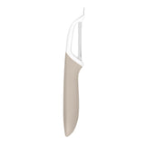 Vegetable Peeler with Ultra Sharp Stainless Steel Swivel Blade Non Slip Handle by Tovolo – Pack of 1, Plastic, Oatmeal, Model 1000847