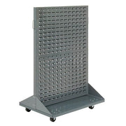 Double-Sided Mobile Rack with (192) Red Bins by Global Industrial – Steel, Gray, Model 550170RD