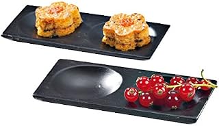 PacknWood 209BBGALGAL 4.7 x 2.4 In. Mini Black Bamboo Plate44; Pack Of 96