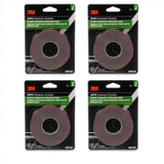 3M 1/2 Inch x 15 Ft, 4 Rolls / Black / 1 Pinstriping Tape