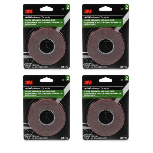 3M 1/2 Inch x 15 Ft, 4 Rolls / Black / 1 Pinstriping Tape