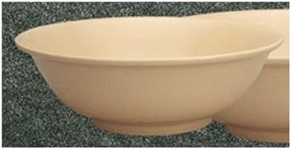 Yanco NS-5065T Nessico Rimless Bowl, 30 oz Capacity, 2.375" Height, 7.25" Diameter, Melamine, Tan Color, Pack of 24