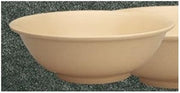 Yanco NS-5075T Nessico Rimless Bowl, 45 oz Capacity, 2.75" Height, 8.5" Diameter, Melamine, Tan Color, Pack of 12