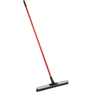 Flex Blade Floor Squeegee with Handle by LIBMAN COMMERCIAL – 24 inches, Threaded, Black, Pack of 6, Model 1014
