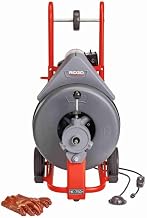 RIDGID 47047 K-750 Drum Machine with C-24 5/8 Inch x 100 Foot Drain Cleaning Cable and AUTOFEED Control, Drain Cleaning Machine
