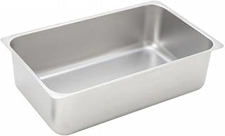 Winco 6-Inch Deep Stainless Steel Spillage Pan, Full Size | Full-size format, Flat edge, Great for Cooking, Food Preparation and Restaurant Kitchens
