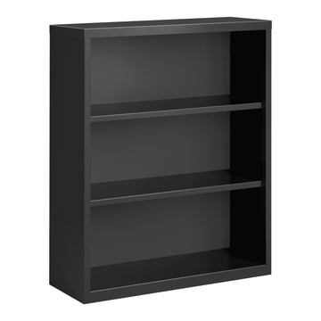 Hirsh 21989 Steel Bookcase, 34 1/2" Wide, Beige - Default Title