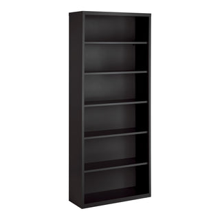 Hirsh 22458 Steel Bookcase, 34 1/2" Wide, Black - Default Title