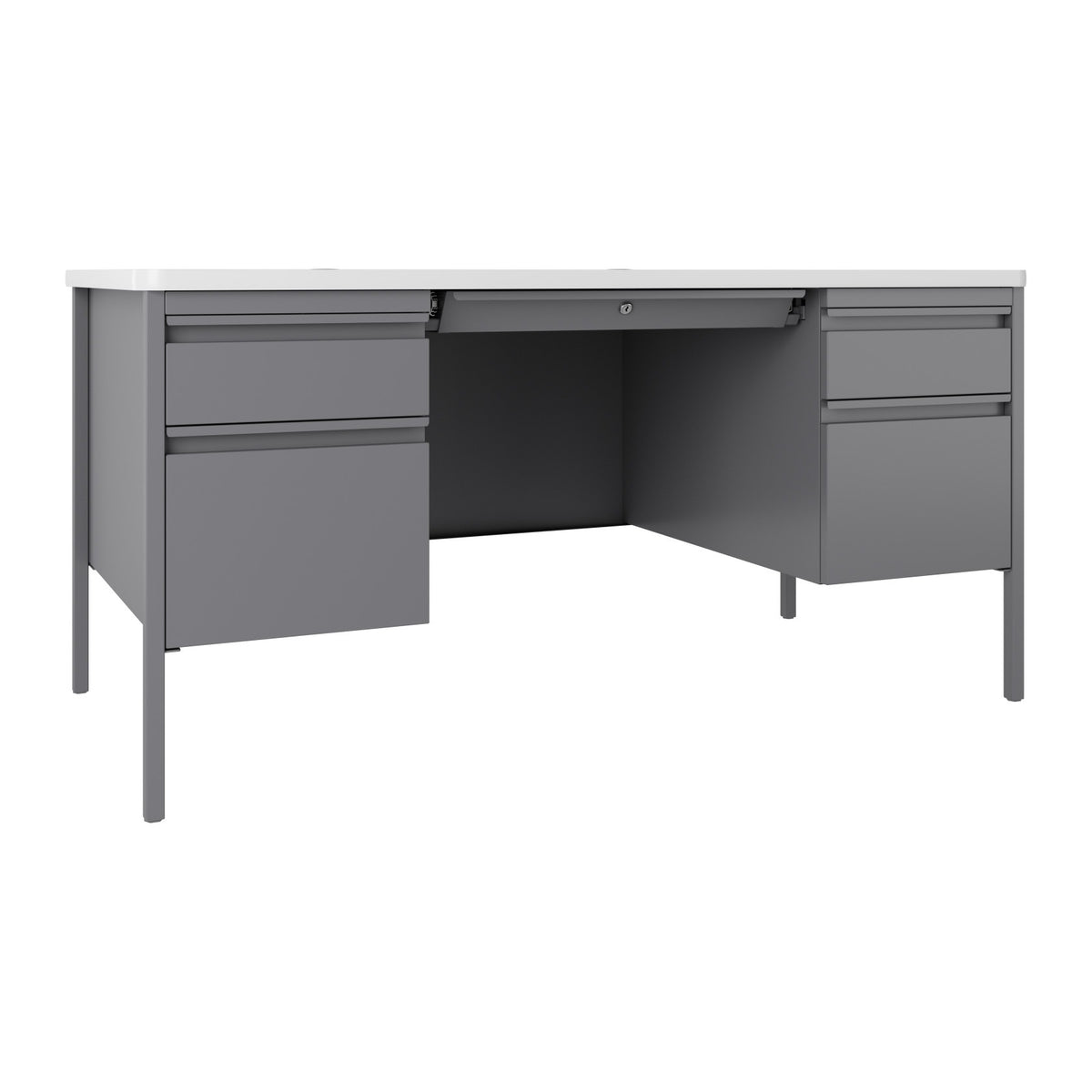 Hirsh Desk, 30" x 60" - Platinum White
