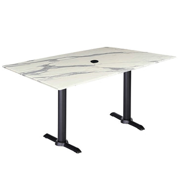 Holland Bar Stool OD211EB EuroSlim Table, 32" x 48" - White