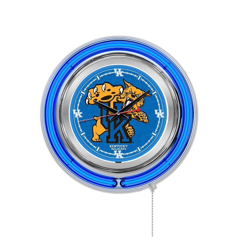 Holland Bar Stool Clock, 15" Diameter, Blue - Clk15UKYCat
