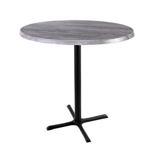 Holland Bar Stool OD211 Table, 30" Diameter, Black - 42"