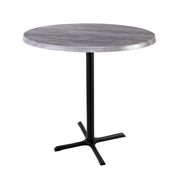 Holland Bar Stool OD211 Table, 30" Diameter - Gray