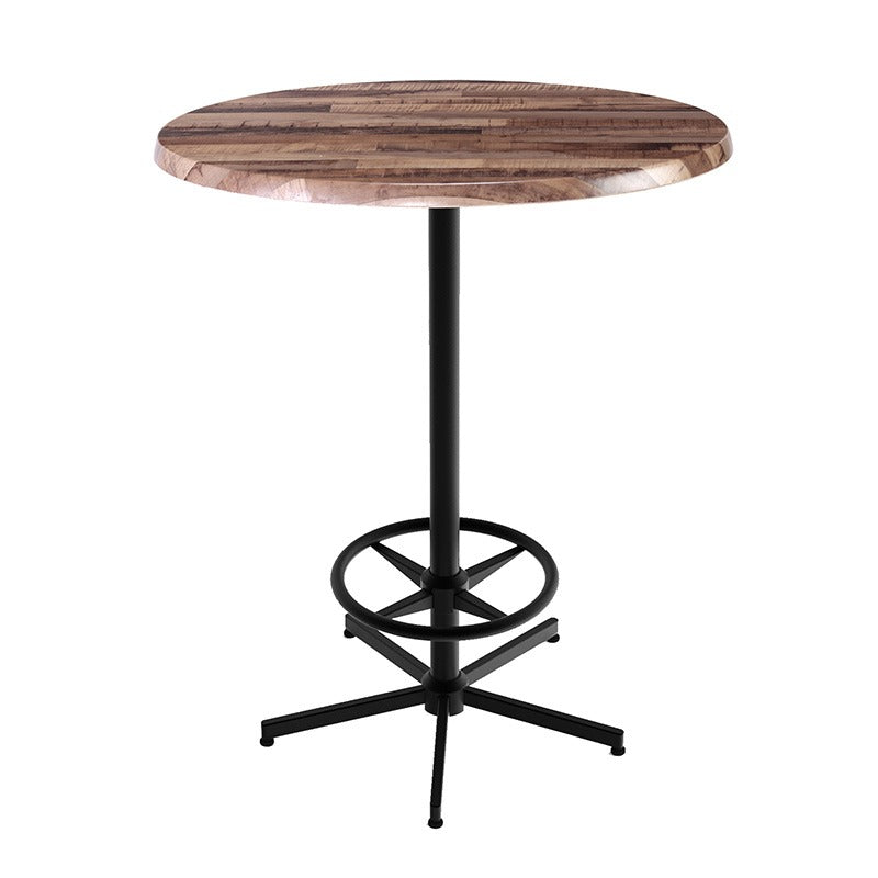 Holland Bar Stool Table, 30" Diameter - Beige