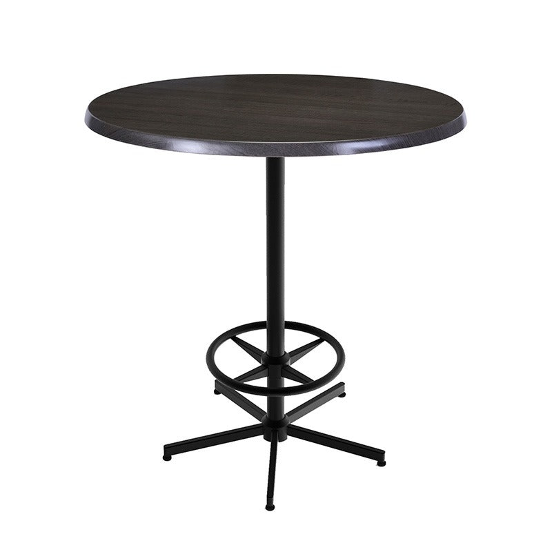 Holland Bar Stool Table, 36" Diameter - Charcoal