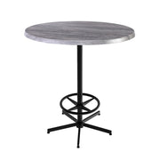 Holland Bar Stool Table, 36" Diameter - Greystone