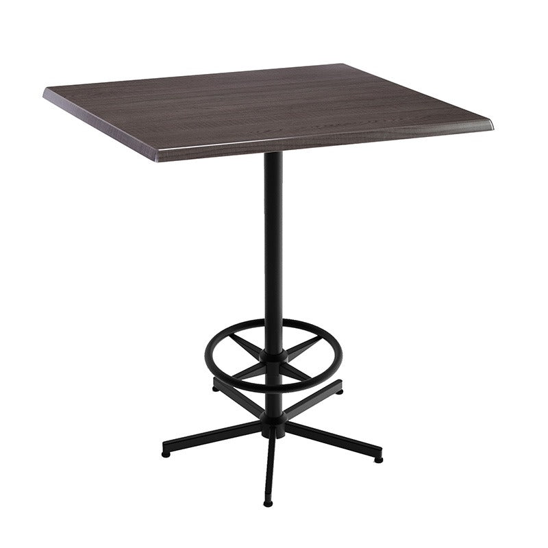 Holland Bar Stool Table, 36" x 36" - Charcoal