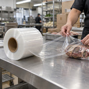 Lavex LDPE Plastic Tubing Roll, Clear - in use