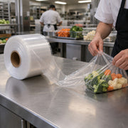 Lavex LDPE Plastic Tubing Roll, Clear - in use