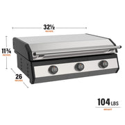 Blackstone 8010 Steel Griddle, 30 1/2" Wide, 240V - photo 4