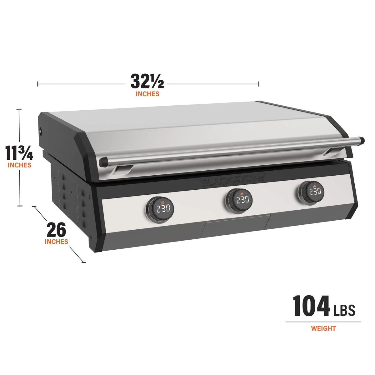 Blackstone 8010 Steel Griddle, 30 1/2" Wide, 240V - photo 4