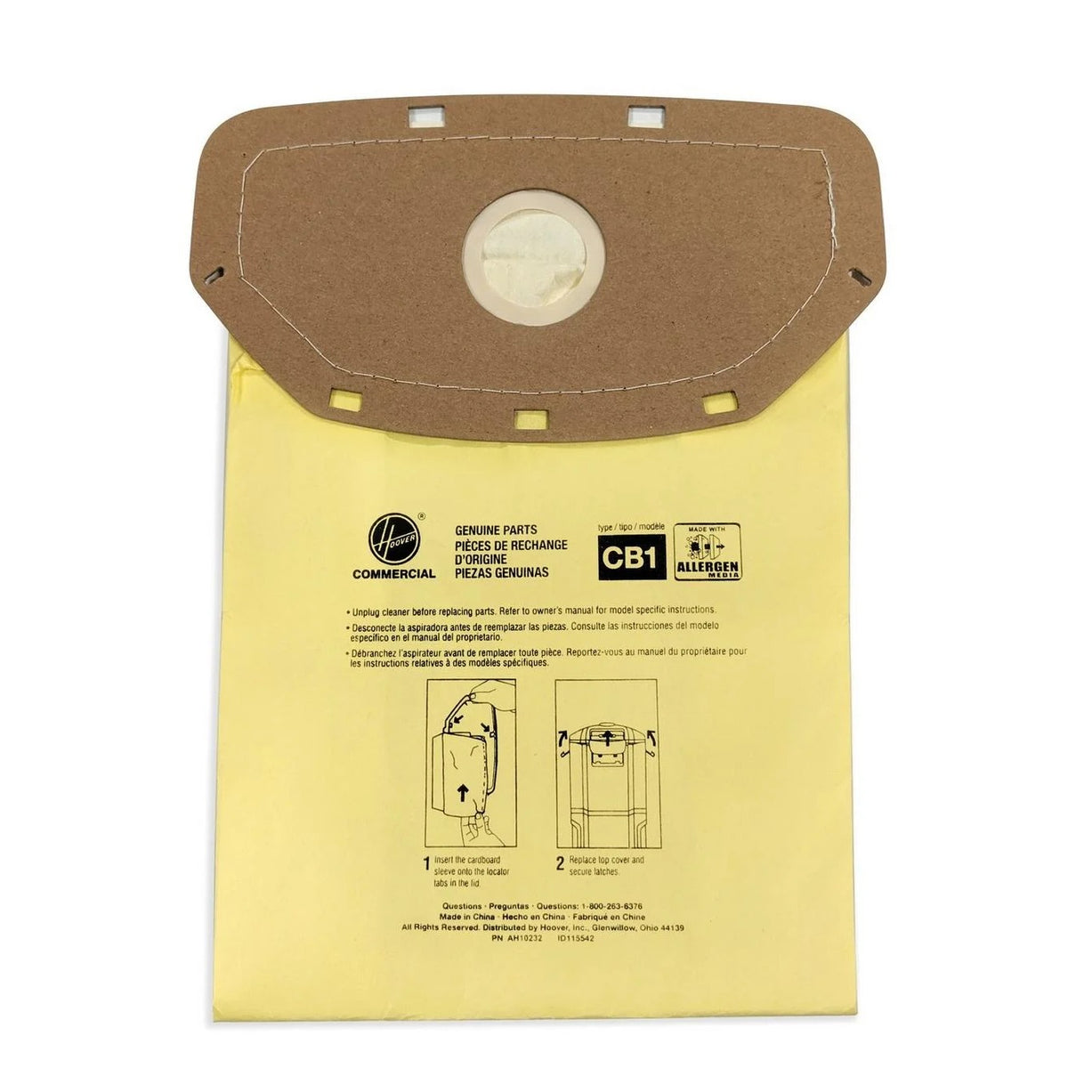 Hoover AH10232 Vacuum Bag, 10/Pack - Default Title