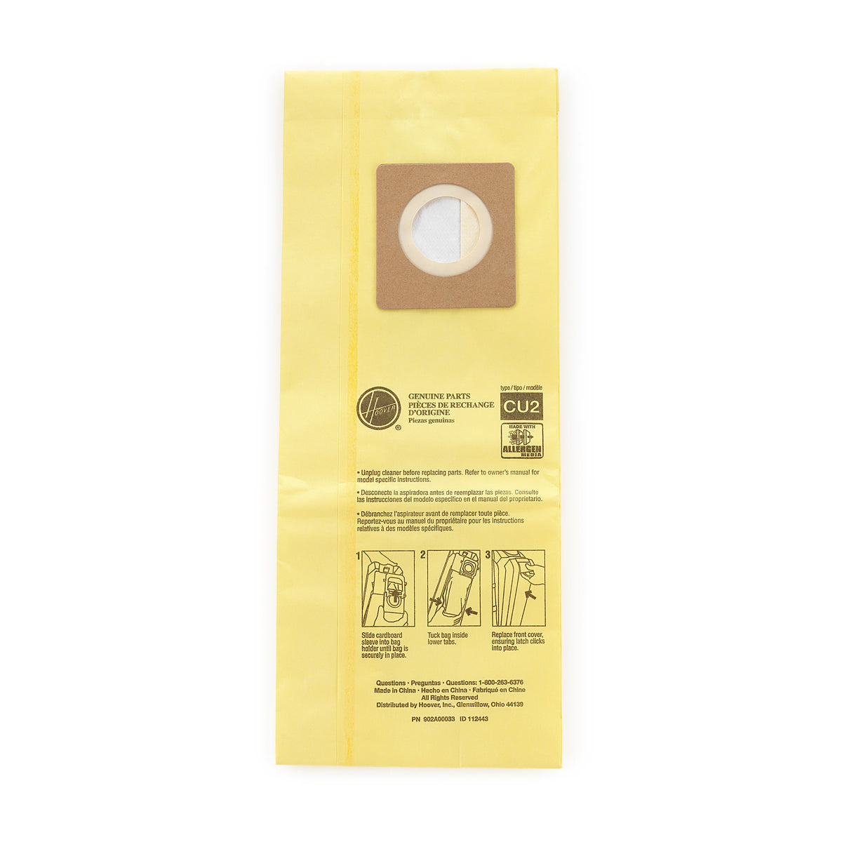 Hoover AH10243 Vacuum Bag, 10/Pack - Default Title
