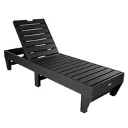 Sequoia Professional by Highwood USA CM-LNGSQ61 Polystyrene Chaise Lounge, 78" Long - Black
