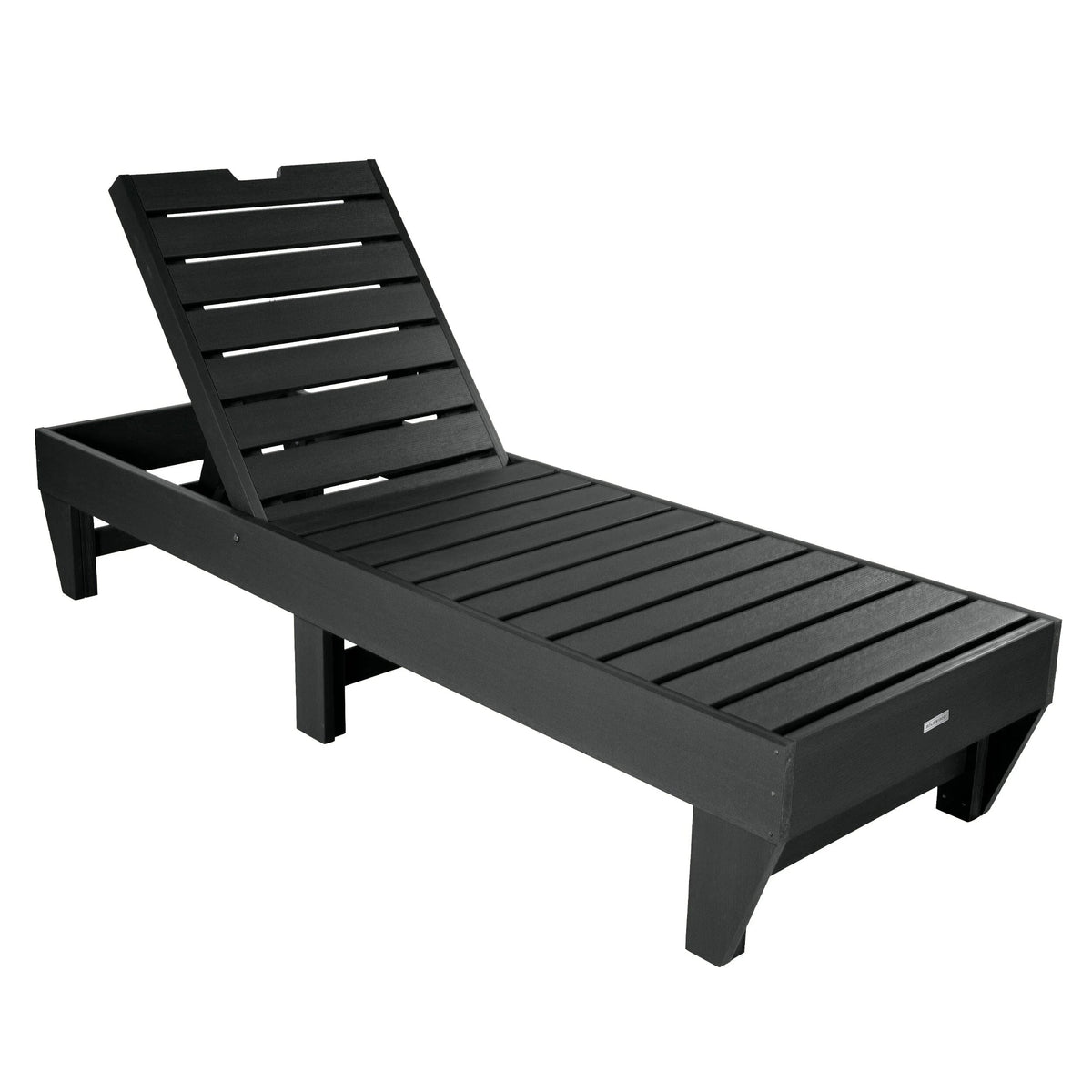 Sequoia Professional by Highwood USA CM-LNGSQ61 Polystyrene Chaise Lounge, 78" Long - Black