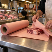Choice Paper Roll, 700' Long, Pink - in use