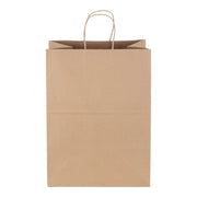 Duro Bag Kraft Paper Shopping Bag, Brown - 12" x 15 3/4"