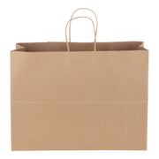 Duro Bag Kraft Paper Shopping Bag, Brown - 16" x 12"