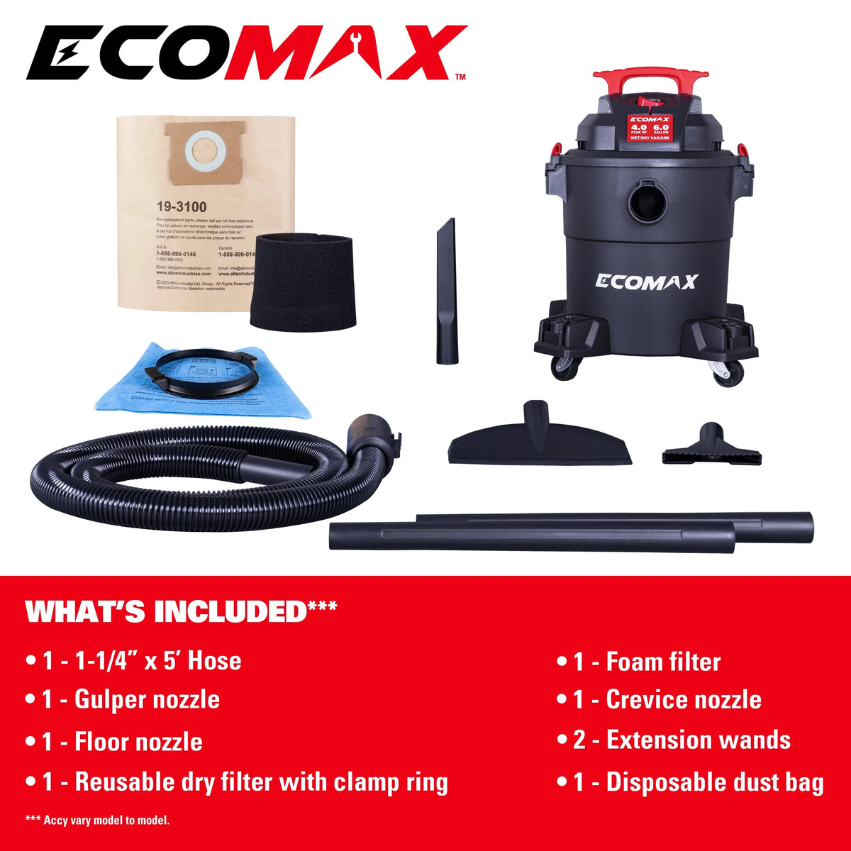 Ecomax Polypropylene Vacuum, 120V - photo 3