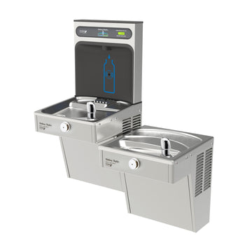 Halsey Taylor 8754080083 Stainless Steel Drinking Fountain, 21" x 21", 115V - Default Title